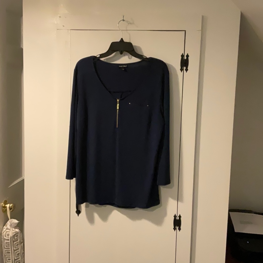 Roz & Ali Navy blue Size Large 2/3+longsleeved